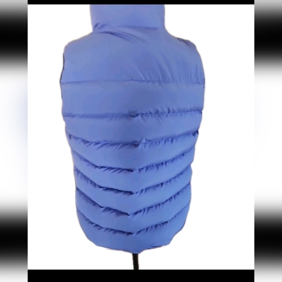 J.Crew Womens Mountain Puffer Perrywinkle Blue Quilted Lightweight Down Vest M - Picture 5 of 15